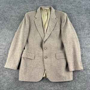Vintage Stafford Sport Coat 42R Wool Tweed Plaid Premium USA Union Made